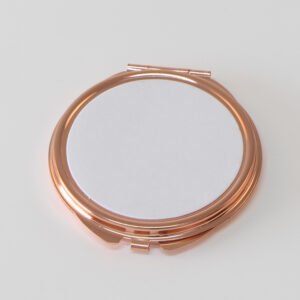 18032-4热转印3 Wholesale 100x Round 62mm dia Sublimation Compact Mirror