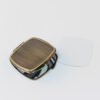 Wholesale 500x sublimation Curved Square compact mirror- Brass Color