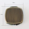 Wholesale 500x sublimation Curved Square compact mirror- Brass Color