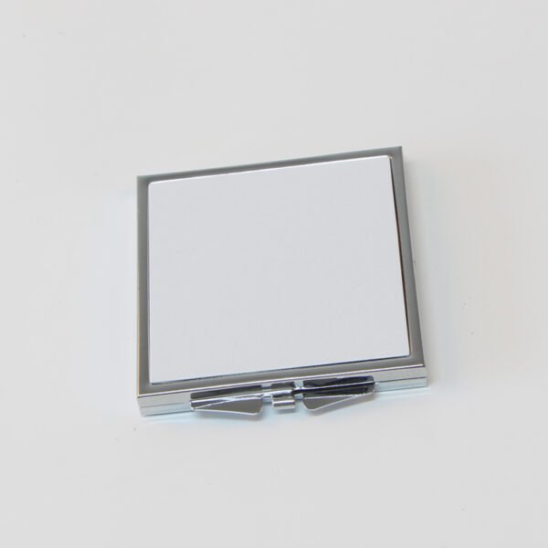 Wholesale 500x sublimation Square compact mirror- Silver Color