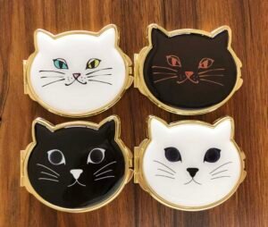 18577 100x Cat Face Pocket Mirror