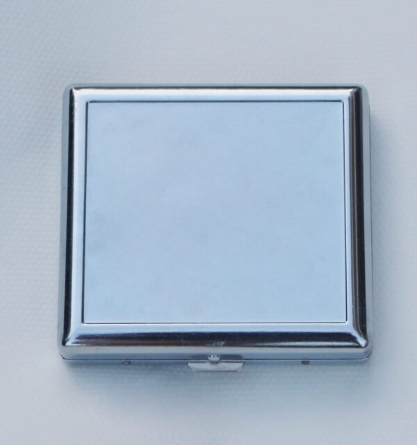 Silver Cigarette Case Sticker Area 74x68 mm