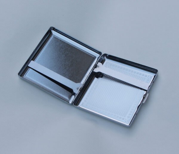 Silver Cigarette Case Sticker Area 74x68 mm