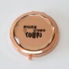 Personalized Rose Gold Crystal Compact Mirror