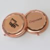 Personalized Rose Gold Crystal Compact Mirror