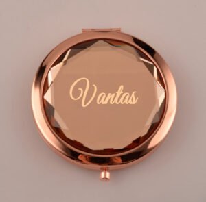 Custom compact mirror champage jeweled (7) 500x Customized Champagne Crystal Compact Mirror