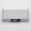 Silver Metal Portable Rectangle 7 days/weekly Pill Box Case