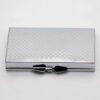 Silver Metal Portable Rectangle 7 days/weekly Pill Box Case