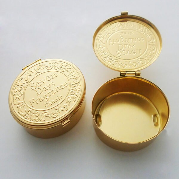 Customized oval metal pill box case