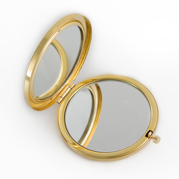 Gold Doulbe sided Compact Mirror