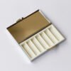 7 Day Pill Box-Metal7 sections-Retro Rectangle Pill Case