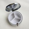 Custom Metal Pill Box Case-50 mm Dia Big Size 3 Compartment Pill Organizer